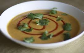 Red curry squash & lentil soup